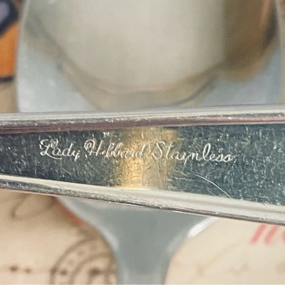 Vintage Lady Hibbard Stainless Steel Tablespoons 3 Piece Replacements Set